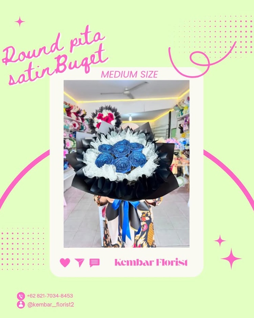 round pita satin medium size